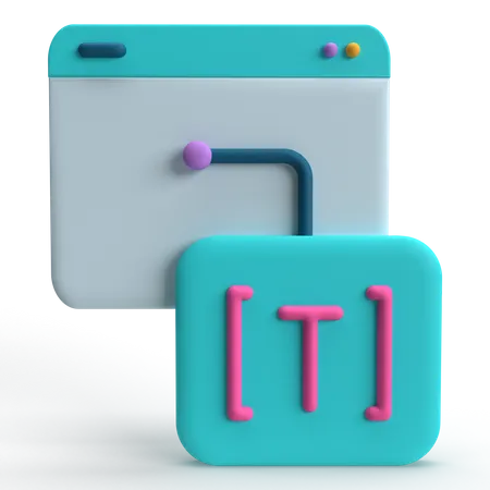 Text Tool  3D Icon