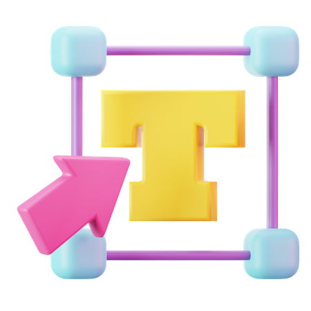 Text Tool  3D Icon