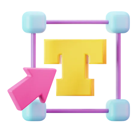 Text Tool  3D Icon