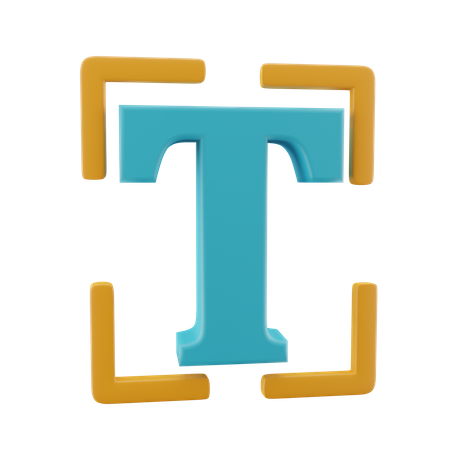 Text Tool  3D Icon