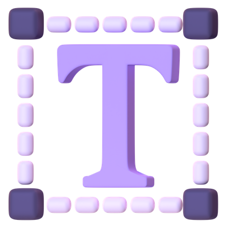 Text Tool 3D Icon