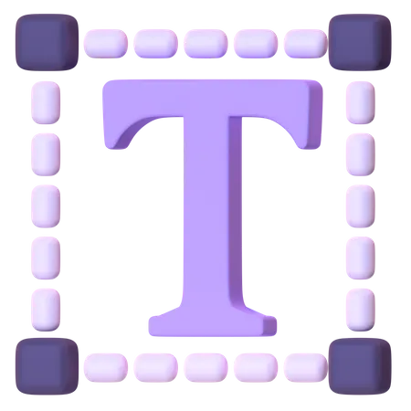 Text Tool 3D Icon