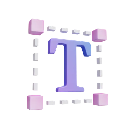 Text Tools 3D Icon