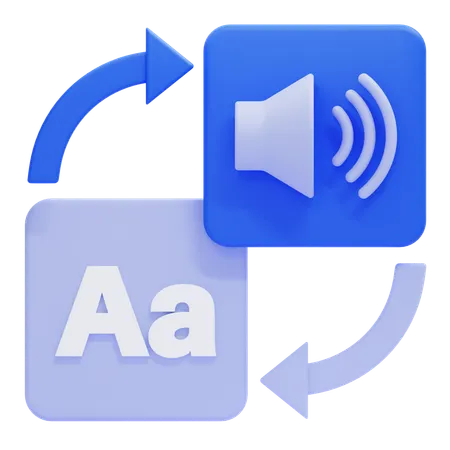 Text zu Audio  3D Icon