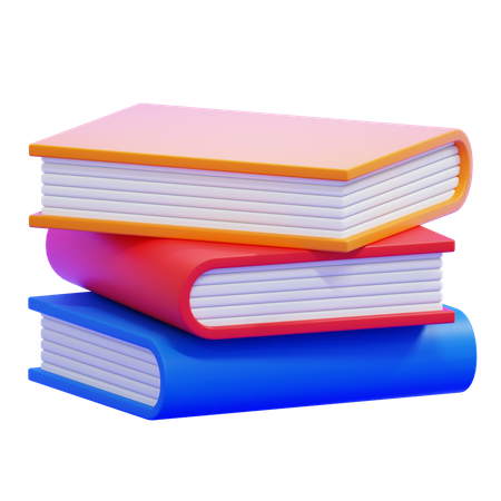 Textbook Stack  3D Icon