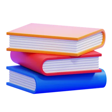 Textbook Stack  3D Icon