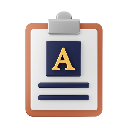 Rapport textuel  3D Icon