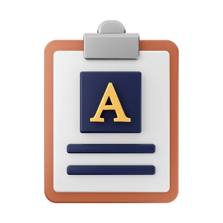 Rapport textuel  3D Icon