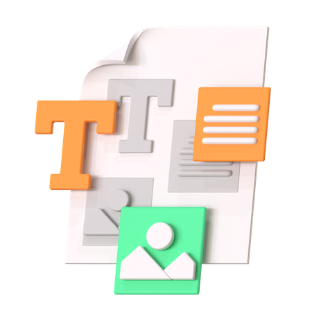 Texteditor  3D Icon