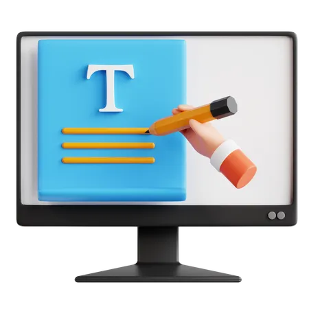 Texter  3D Icon