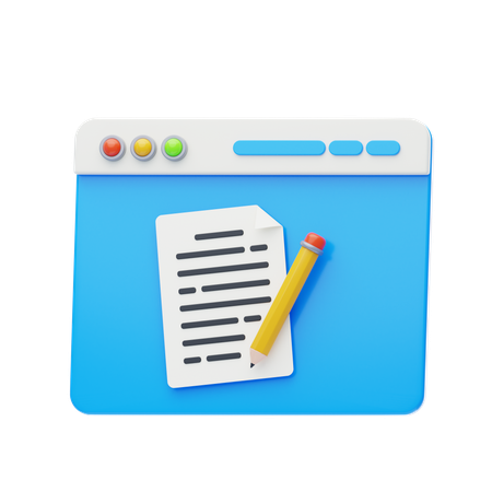 Texter  3D Icon