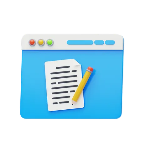 Texter  3D Icon