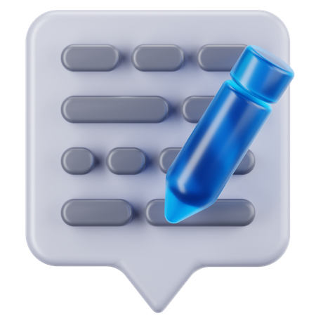 Werbetexten  3D Icon