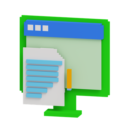 Werbetexten  3D Icon