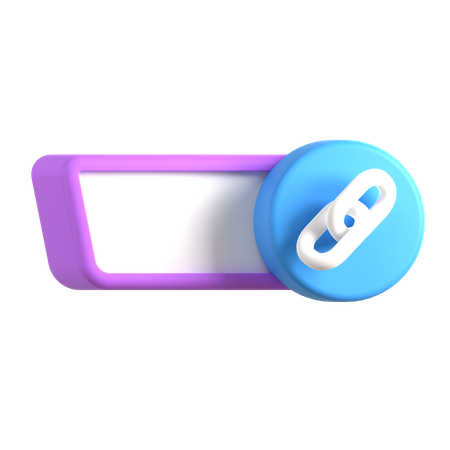 Textfeld mit Link  3D Icon