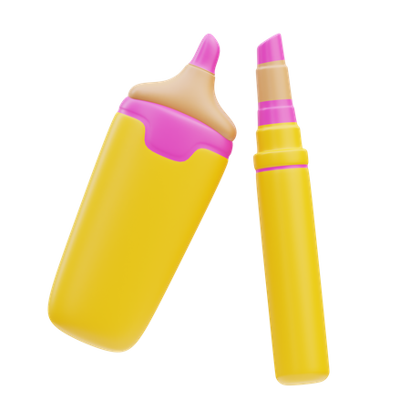 Textmarker  3D Icon