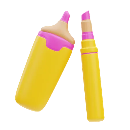 Textmarker  3D Icon