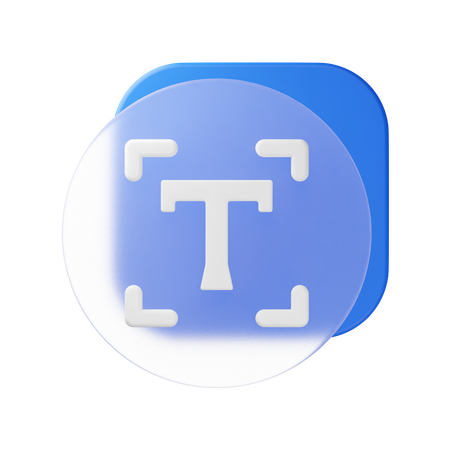 Texto  3D Icon