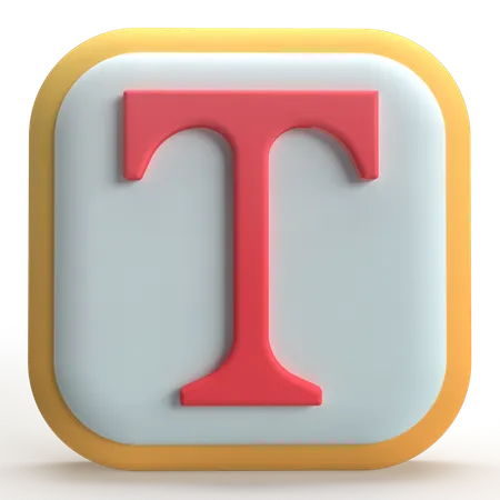 Texto  3D Icon