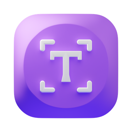 Texto  3D Icon