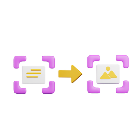 Texto a imagen ai  3D Icon