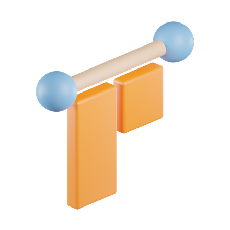 Texto alinear arriba  3D Icon