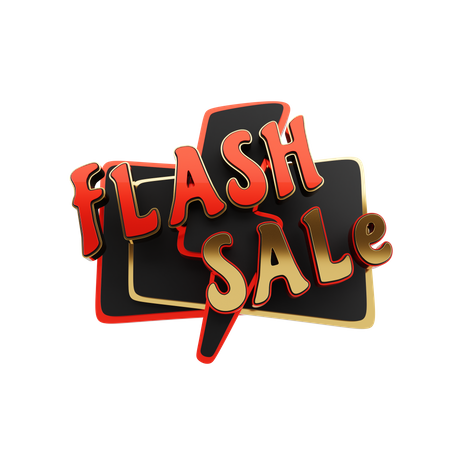 Texto de venta flash  3D Icon