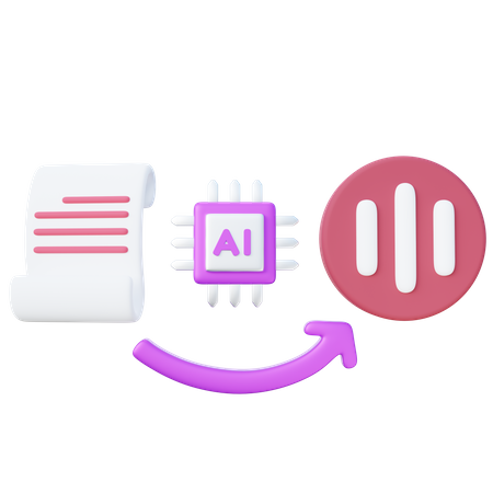 Texto para fala  3D Icon