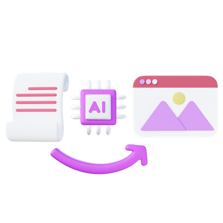 Texto para imagem  3D Icon
