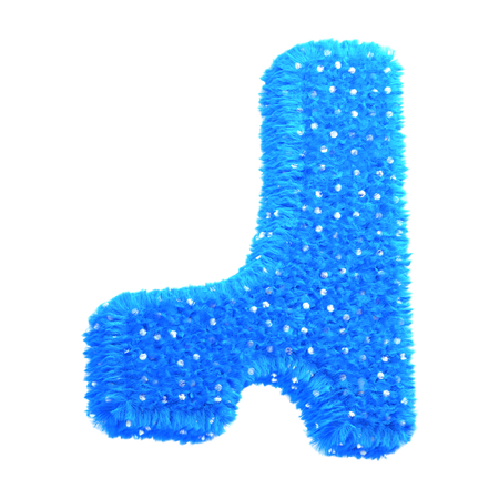 Textured Carpet Letter  3D Icon