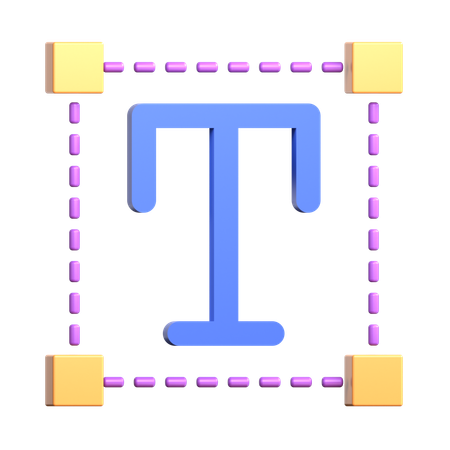 Textwerkzeug  3D Icon