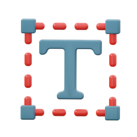 Textwerkzeug  3D Icon