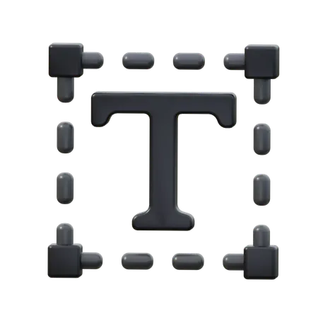 Textwerkzeug  3D Icon