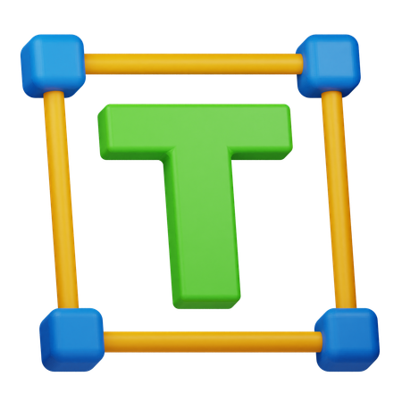 Textwerkzeug  3D Icon