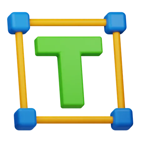 Textwerkzeug  3D Icon