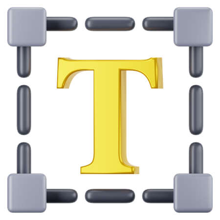 Textwerkzeug  3D Icon