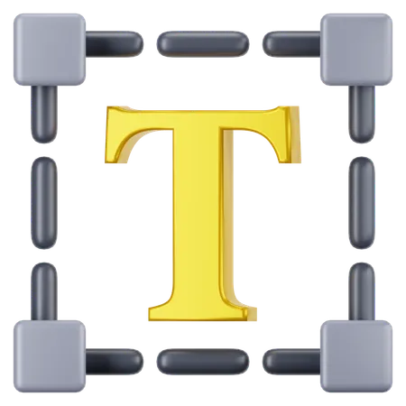 Textwerkzeug  3D Icon