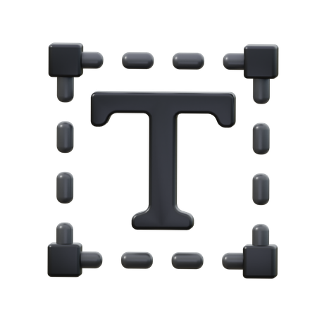 Textwerkzeug  3D Icon