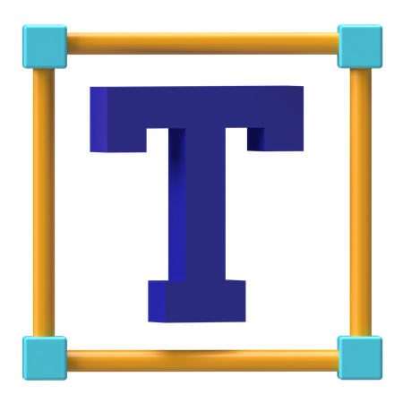 Textwerkzeug  3D Icon