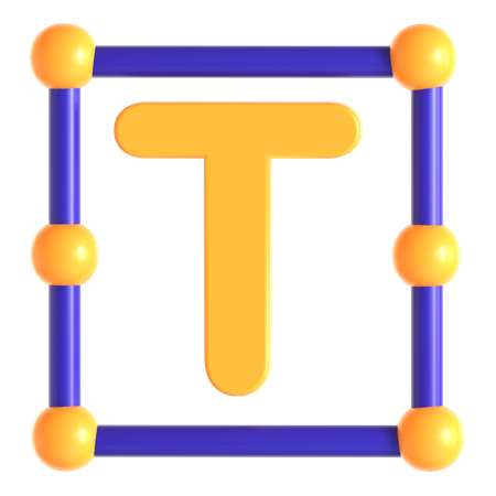 Textwerkzeug  3D Icon