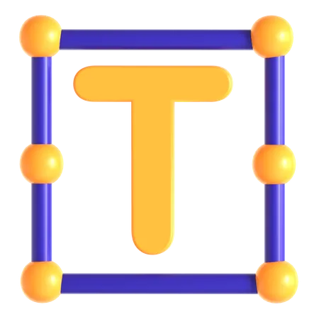 Textwerkzeug  3D Icon