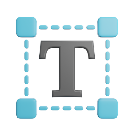 Textwerkzeug  3D Icon