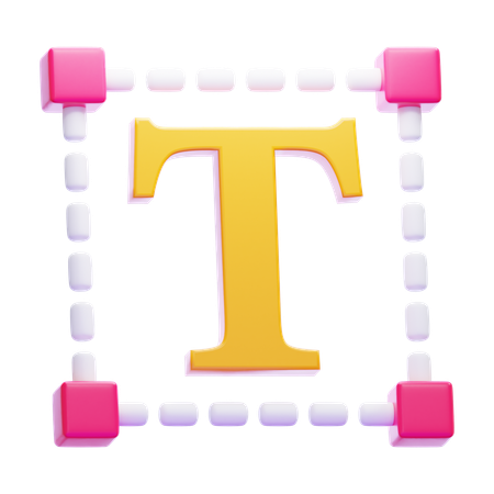 Textwerkzeug  3D Icon