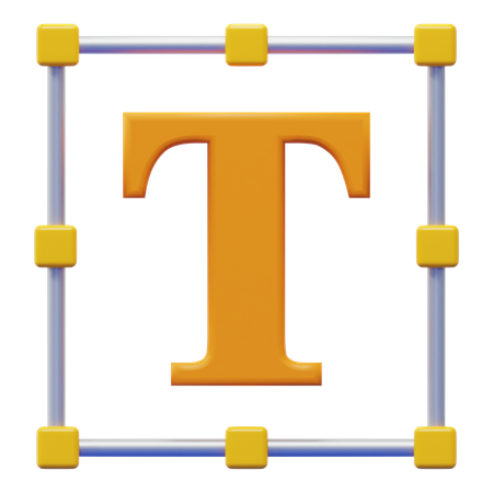 Textwerkzeug  3D Icon