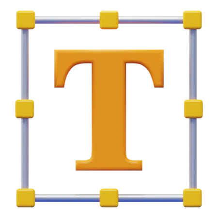 Textwerkzeug  3D Icon