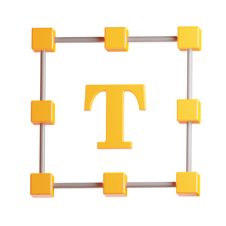 Textwerkzeug  3D Icon