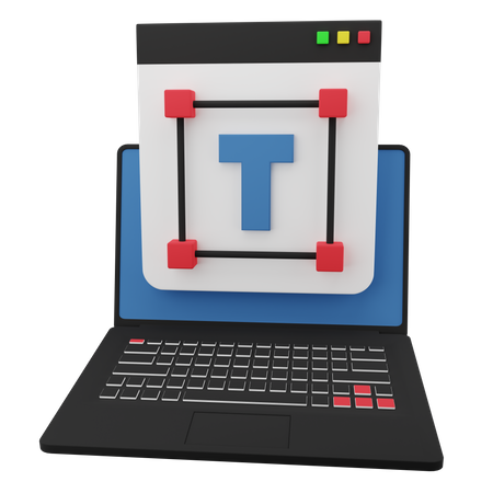 Textwerkzeug  3D Icon