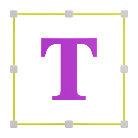 Textwerkzeug  3D Icon