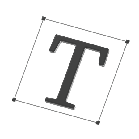 Textwerkzeug  3D Icon