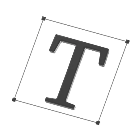 Textwerkzeug  3D Icon